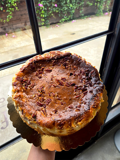 Maple Pecan Basque Cheesecake