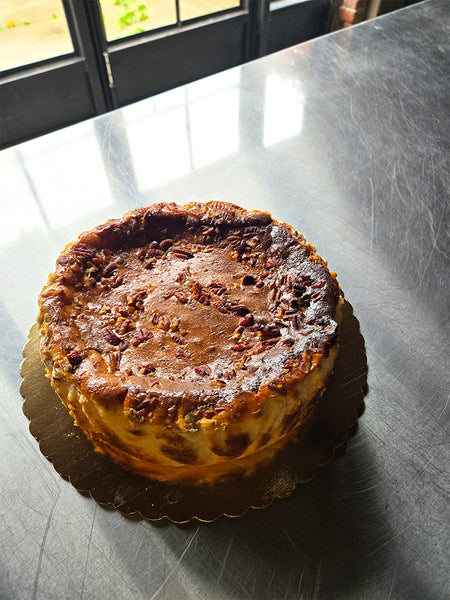 Maple Pecan Basque Cheesecake