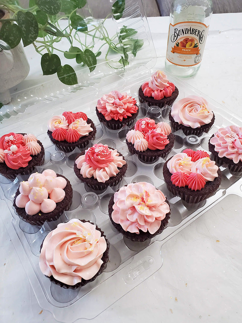 Pink flower collection - Cupcakes