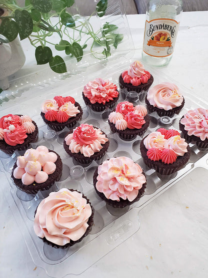 Pink flower collection - Cupcakes