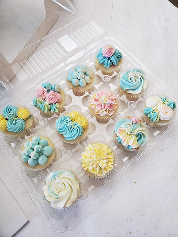 Pastel flower collection - Cupcakes