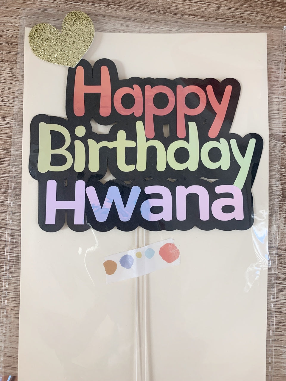 Holographic Topper - 생일 축하해요 / 숫자 - Happy Birthday / Number