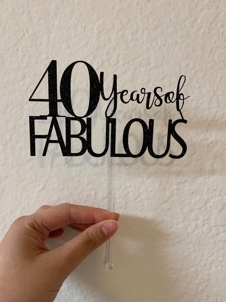 40 Years of Fabulous Birthdaytopper