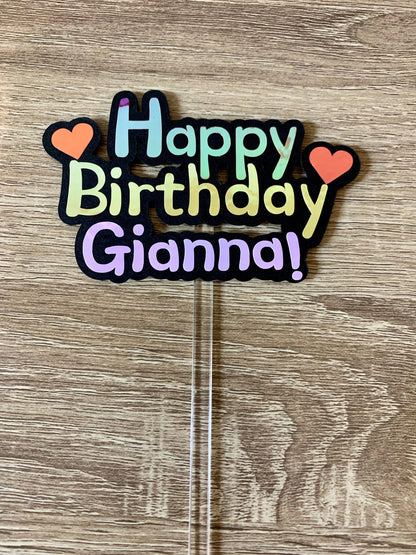 Holographic Topper - 생일 축하해요 / 숫자 - Happy Birthday / Number