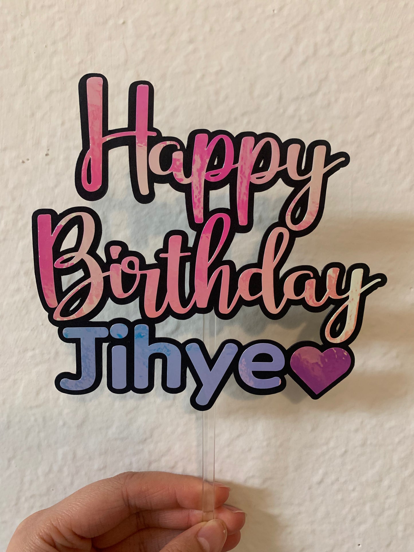 Holographic Topper - 생일 축하해요 / 숫자 - Happy Birthday / Number