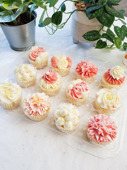 Pink flower collection - Cupcakes