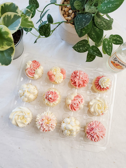 Pink flower collection - Cupcakes
